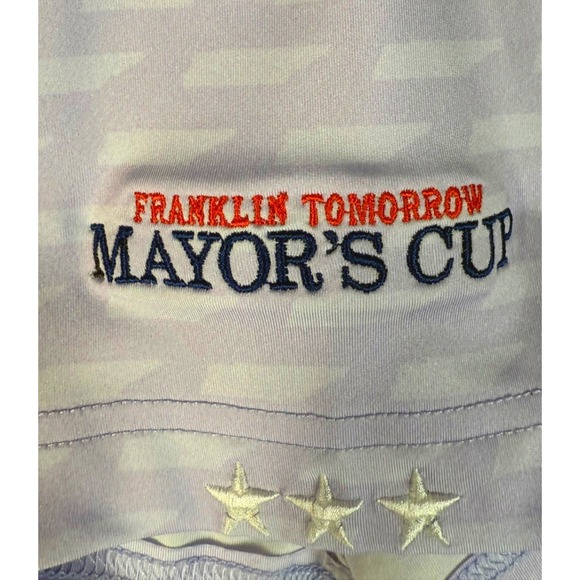 Three Stars Golf Polo Shirt Athletic Fit Golf Activewear Lightweight L USA Made - Picture 6 of 11